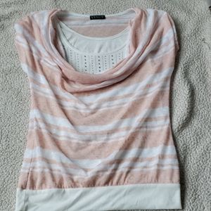 Peach and White Venus Tshirt